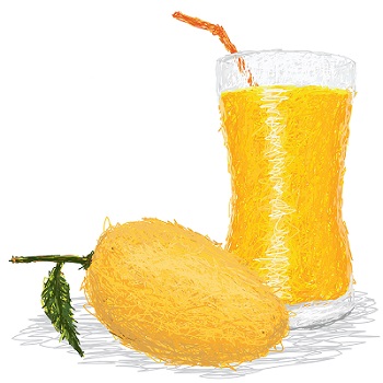vaso de jugo de naranja